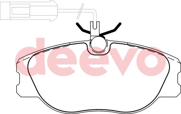 DEEVO BP58400 - Əyləc altlığı dəsti, əyləc diski furqanavto.az