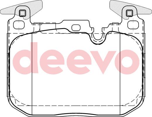 DEEVO BP58520 - Əyləc altlığı dəsti, əyləc diski furqanavto.az