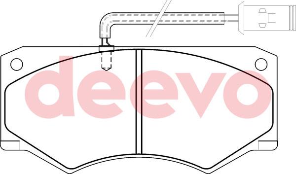 DEEVO BP58660 - Əyləc altlığı dəsti, əyləc diski furqanavto.az