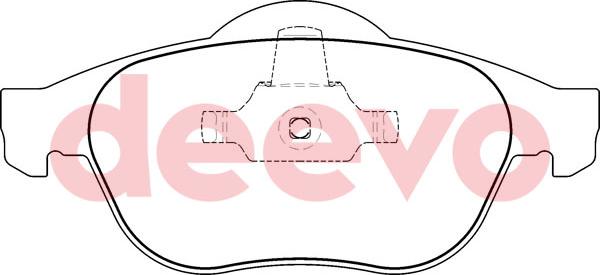 DEEVO BP53980 - Əyləc altlığı dəsti, əyləc diski furqanavto.az