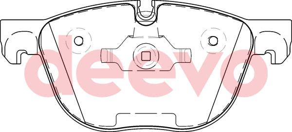 DEEVO BP53920 - Əyləc altlığı dəsti, əyləc diski furqanavto.az