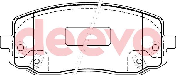 DEEVO BP52280 - Əyləc altlığı dəsti, əyləc diski furqanavto.az