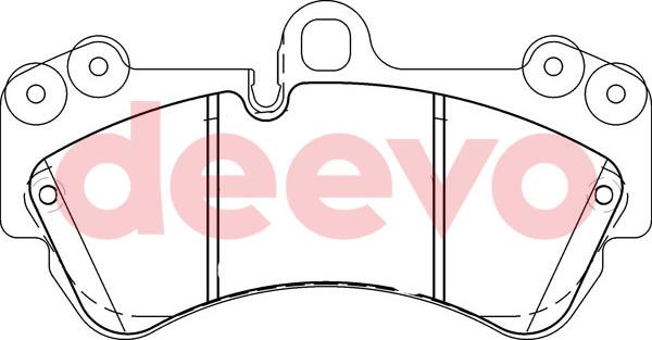 DEEVO BP57940 - Əyləc altlığı dəsti, əyləc diski furqanavto.az