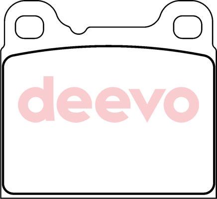 DEEVO BP57500 - Əyləc altlığı dəsti, əyləc diski furqanavto.az