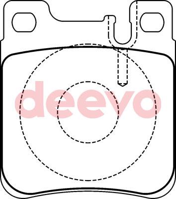 DEEVO BP57620 - Əyləc altlığı dəsti, əyləc diski furqanavto.az