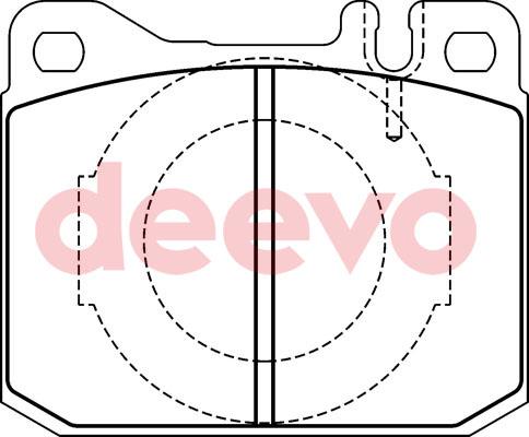 DEEVO BP69740 - Əyləc altlığı dəsti, əyləc diski furqanavto.az