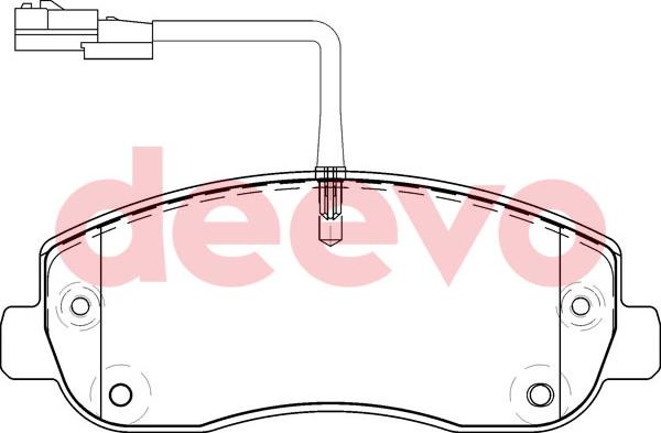 DEEVO BP64140 - Əyləc altlığı dəsti, əyləc diski furqanavto.az