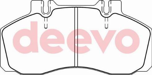 DEEVO BP64880 - Əyləc altlığı dəsti, əyləc diski furqanavto.az