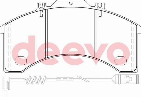 DEEVO BP64740 - Əyləc altlığı dəsti, əyləc diski furqanavto.az