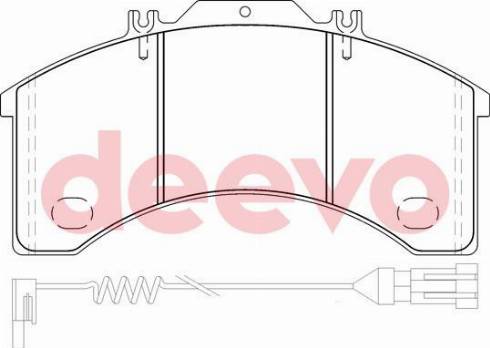 DEEVO BP64760 - Əyləc altlığı dəsti, əyləc diski furqanavto.az