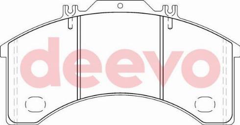 DEEVO BP64720 - Əyləc altlığı dəsti, əyləc diski furqanavto.az