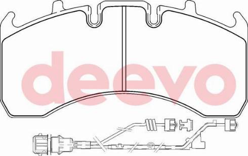 DEEVO BP65560 - Əyləc altlığı dəsti, əyləc diski furqanavto.az