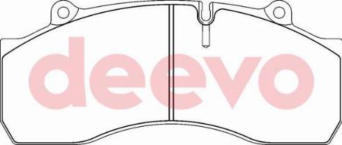 DEEVO BP65340 - Əyləc altlığı dəsti, əyləc diski furqanavto.az