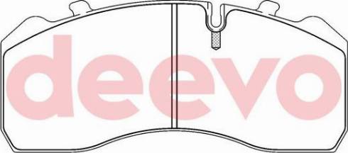 DEEVO BP65240 - Əyləc altlığı dəsti, əyləc diski furqanavto.az