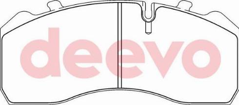 DEEVO BP65220 - Əyləc altlığı dəsti, əyləc diski furqanavto.az