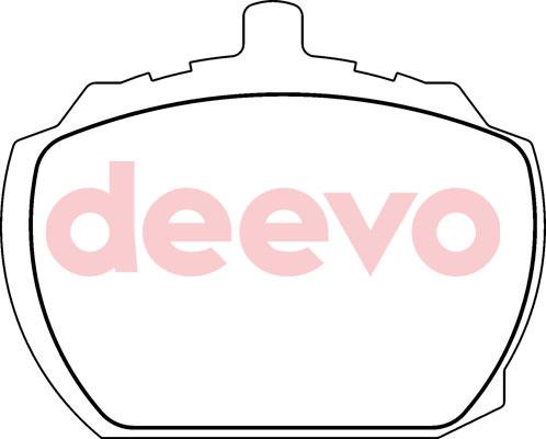 DEEVO BP66420 - Əyləc altlığı dəsti, əyləc diski furqanavto.az