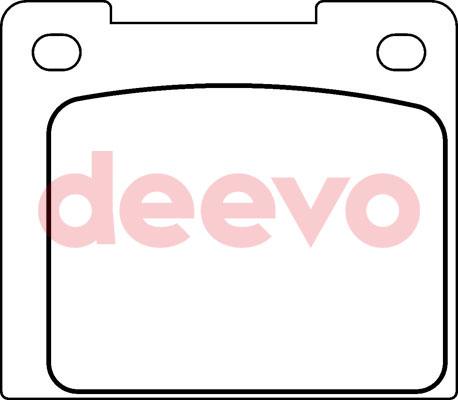 DEEVO BP66320 - Əyləc altlığı dəsti, əyləc diski furqanavto.az