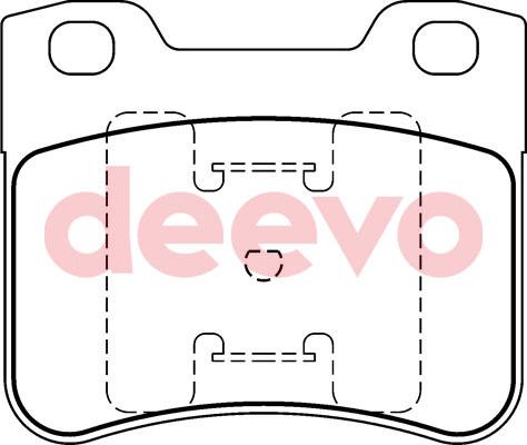 DEEVO BP60440 - Əyləc altlığı dəsti, əyləc diski furqanavto.az