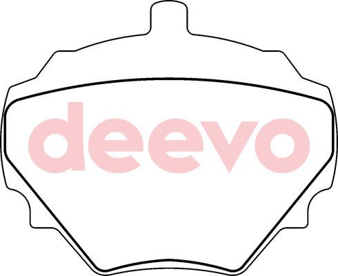 DEEVO BP60480 - Əyləc altlığı dəsti, əyləc diski furqanavto.az