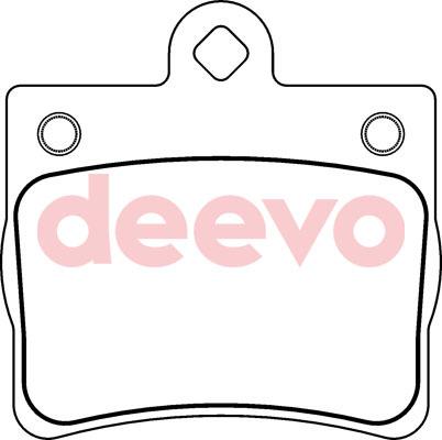 DEEVO BP60500 - Əyləc altlığı dəsti, əyləc diski furqanavto.az