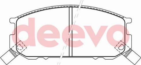 DEEVO BP61460 - Əyləc altlığı dəsti, əyləc diski furqanavto.az