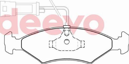 DEEVO BP68540 - Əyləc altlığı dəsti, əyləc diski furqanavto.az