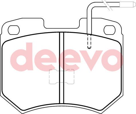 DEEVO BP68200 - Əyləc altlığı dəsti, əyləc diski furqanavto.az