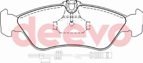 DEEVO BP63040 - Əyləc altlığı dəsti, əyləc diski furqanavto.az