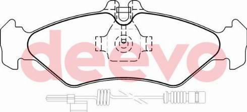 DEEVO BP63000 - Əyləc altlığı dəsti, əyləc diski furqanavto.az