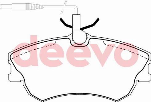 DEEVO BP63240 - Əyləc altlığı dəsti, əyləc diski furqanavto.az