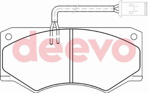 DEEVO BP62420 - Əyləc altlığı dəsti, əyləc diski furqanavto.az