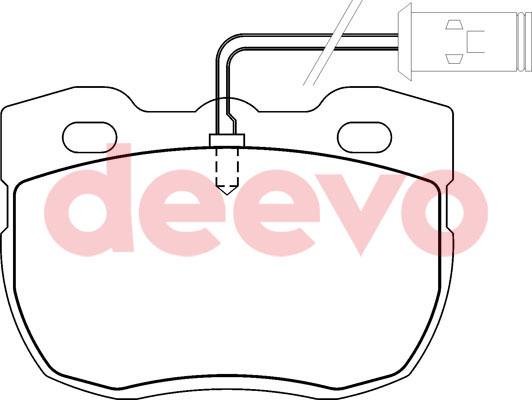 DEEVO BP62120 - Əyləc altlığı dəsti, əyləc diski furqanavto.az