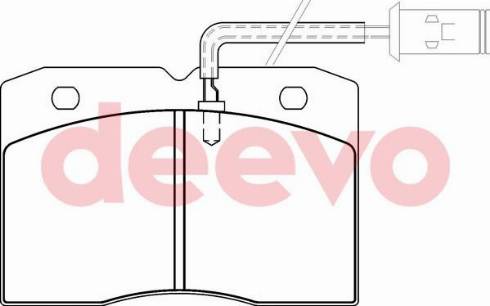 DEEVO BP62320 - Əyləc altlığı dəsti, əyləc diski furqanavto.az