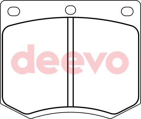 DEEVO BP67620 - Əyləc altlığı dəsti, əyləc diski furqanavto.az