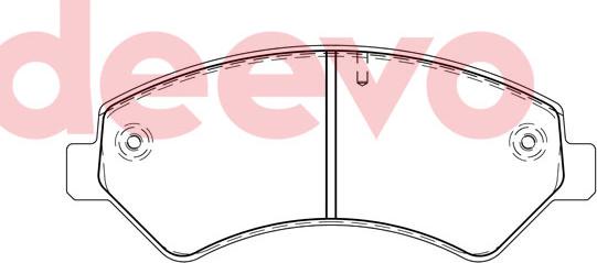 DEEVO BP84740 - Əyləc altlığı dəsti, əyləc diski furqanavto.az