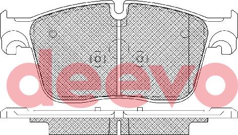 DEEVO BP86840 - Əyləc altlığı dəsti, əyləc diski furqanavto.az