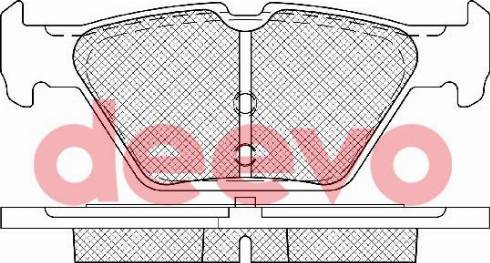 DEEVO BP86880 - Əyləc altlığı dəsti, əyləc diski furqanavto.az