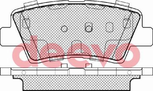 DEEVO BP86720 - Əyləc altlığı dəsti, əyləc diski furqanavto.az