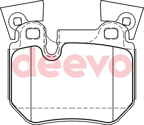 DEEVO BP80840 - Əyləc altlığı dəsti, əyləc diski furqanavto.az