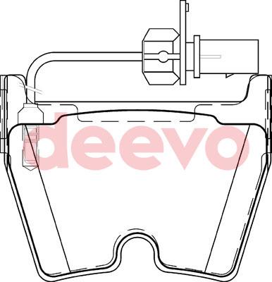 DEEVO BP83340 - Əyləc altlığı dəsti, əyləc diski furqanavto.az