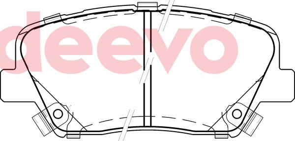 DEEVO BP83780 - Əyləc altlığı dəsti, əyləc diski furqanavto.az