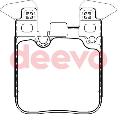 DEEVO BP82880 - Əyləc altlığı dəsti, əyləc diski furqanavto.az