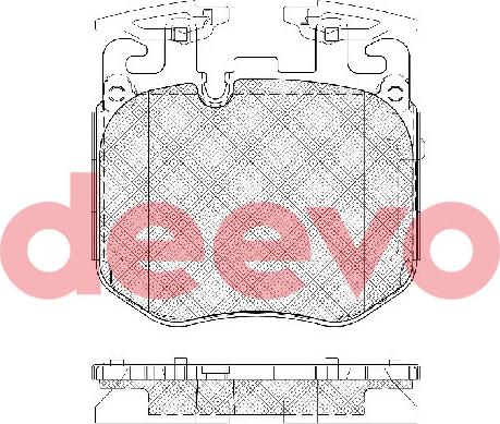 DEEVO BP87040 - Əyləc altlığı dəsti, əyləc diski furqanavto.az