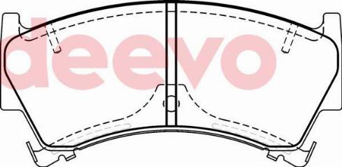 DEEVO BP74520 - Əyləc altlığı dəsti, əyləc diski furqanavto.az