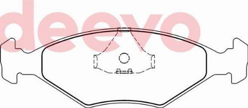 DEEVO BP74880 - Əyləc altlığı dəsti, əyləc diski furqanavto.az