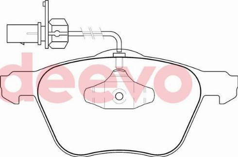 DEEVO BP75980 - Əyləc altlığı dəsti, əyləc diski furqanavto.az