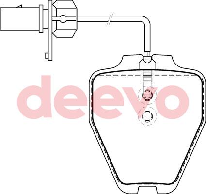 DEEVO BP76900 - Əyləc altlığı dəsti, əyləc diski furqanavto.az