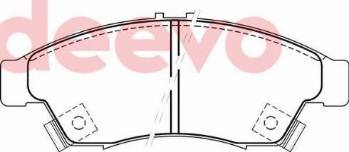 DEEVO BP76360 - Əyləc altlığı dəsti, əyləc diski furqanavto.az