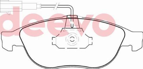 DEEVO BP76260 - Əyləc altlığı dəsti, əyləc diski furqanavto.az