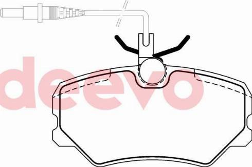 DEEVO BP70920 - Əyləc altlığı dəsti, əyləc diski furqanavto.az